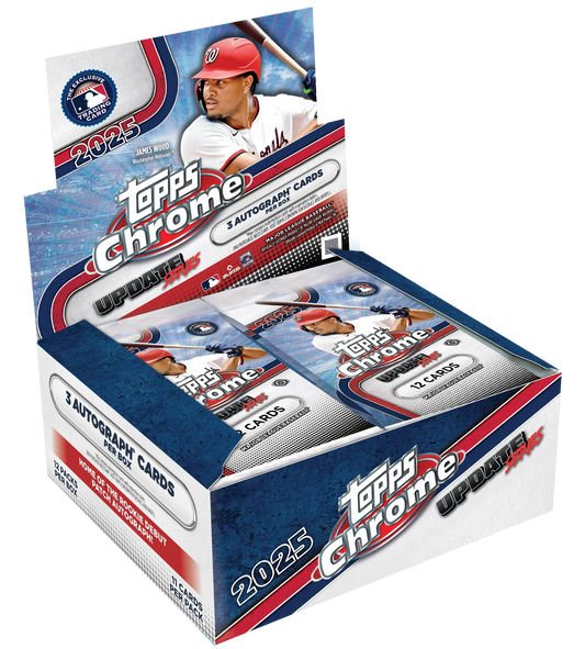 2025 Topps Chrome Update Series Baseball Jumbo 8 Box Case